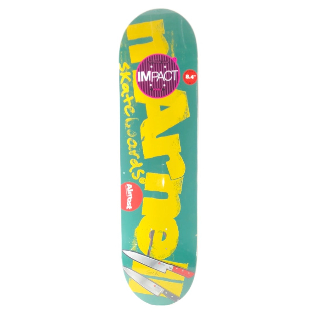 Almost Lewis Marnell Knifes Green Size 8.4" Skateboard Deck
