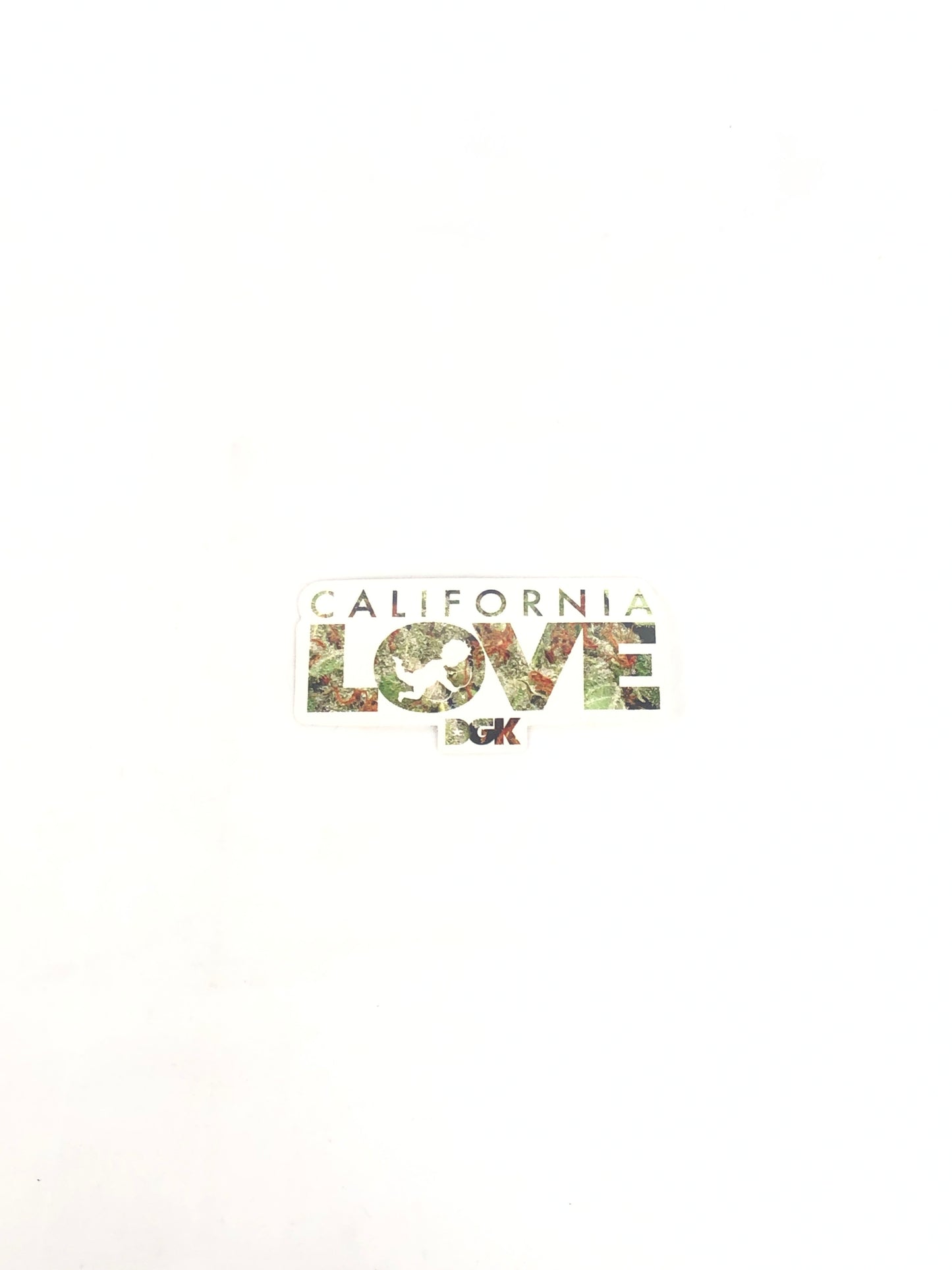 DGK California Love Weed Clear Green 4.5" x 2" Sticker