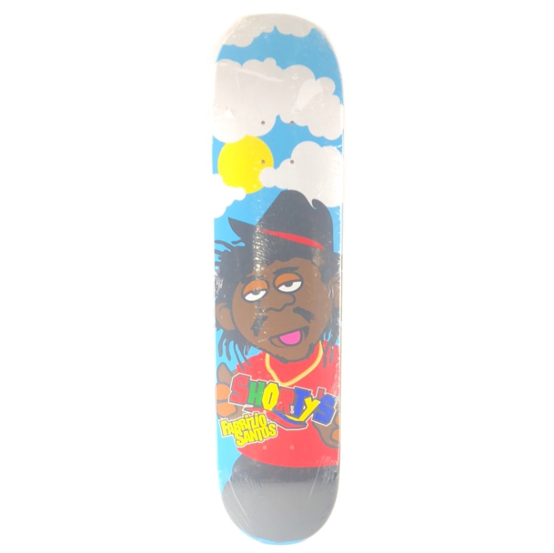 Shorty's Fabrizio Santos Portrait Drawing Blue Size 7.5" Skateboard Deck
