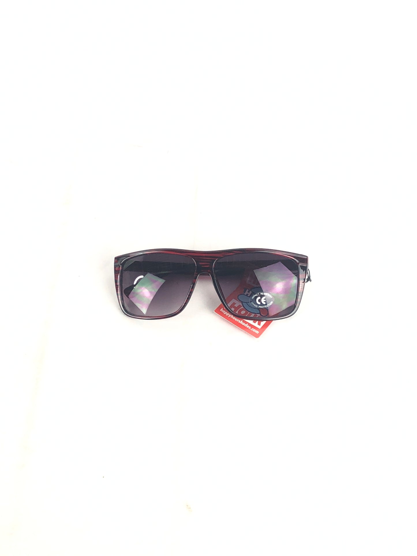 Happy Hour Shades Braydon Szafransky Casinos Ruby Red Stripes Sunglasses