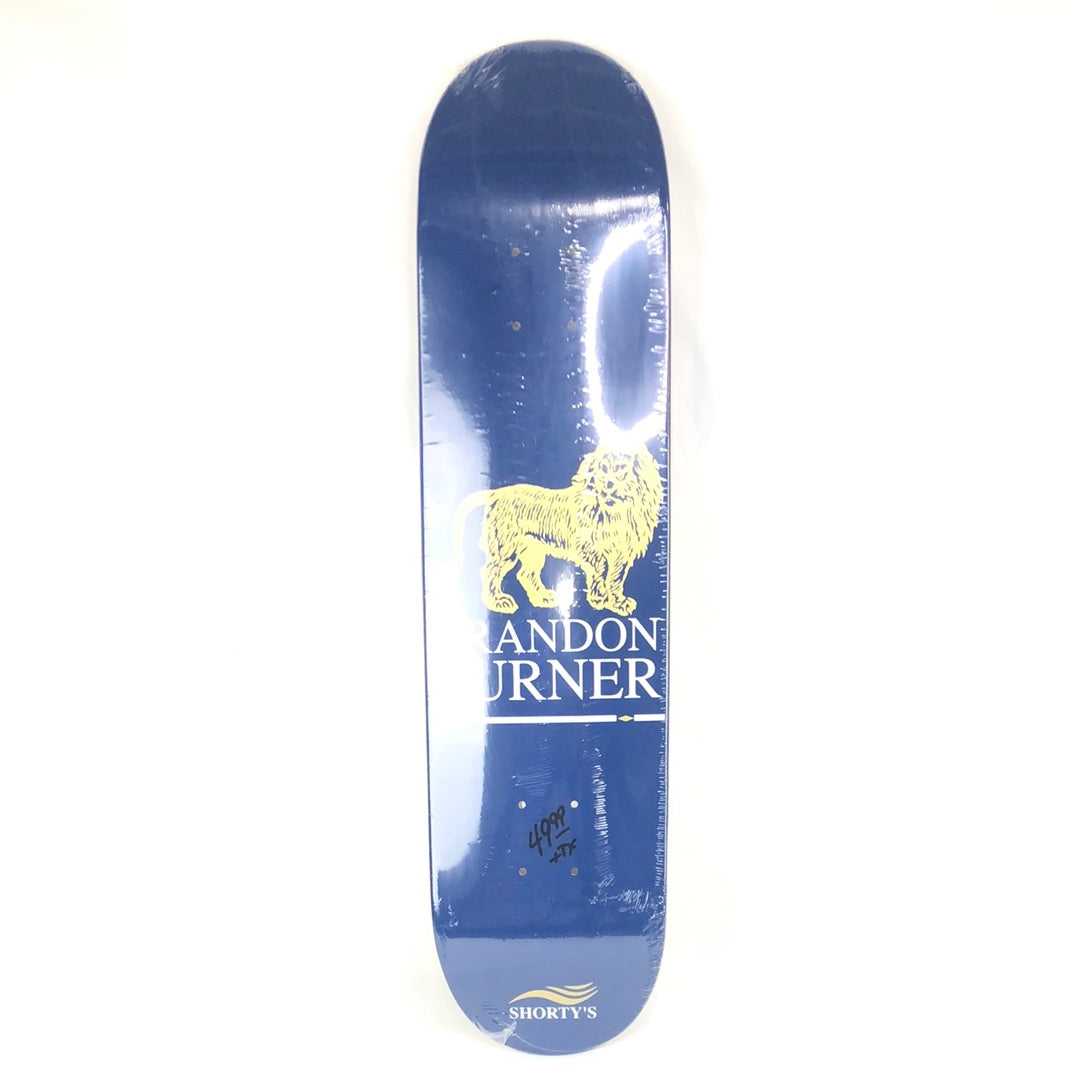 Shorty's Brandon Turner Lion Blue 7.6'' Skateboard Deck