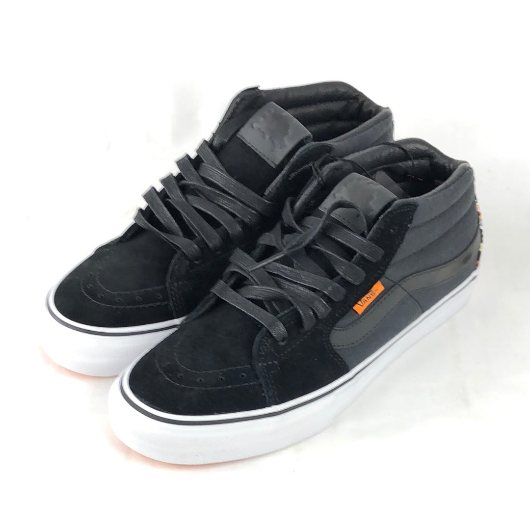 Vans Sk8-Mid Pro S Flaschen Black/True White US Mens Size 8.5 Shoes