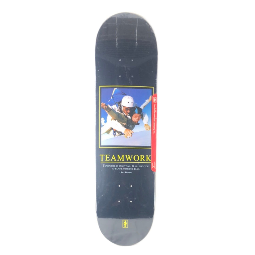 Girl Rick Howard Teamwork Graphic Black/Yellow/Blue/Multi Color Size 8.37 Skateboard Deck