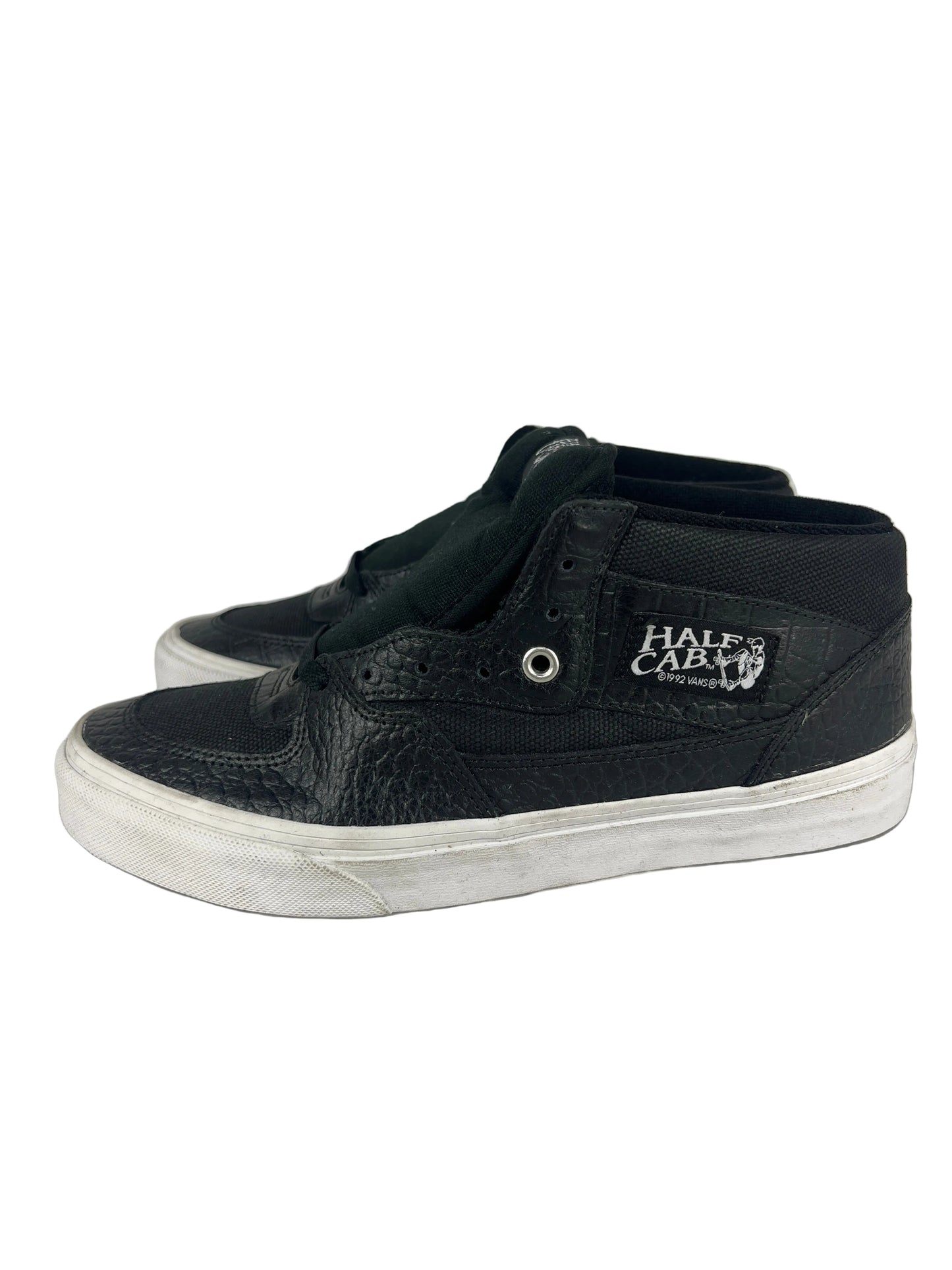 Vans Steve Caballero Half Cab Croc Leather Blk Tr Wht US Mens Size 9.0 Classic Shoes