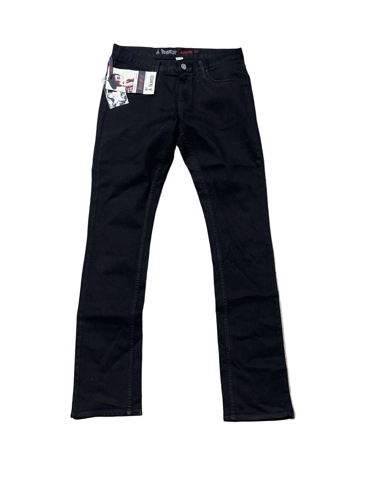 Altamont Alameda Fit Dark Black Denim Size 32 Waist 34 Length Vintage Jeans