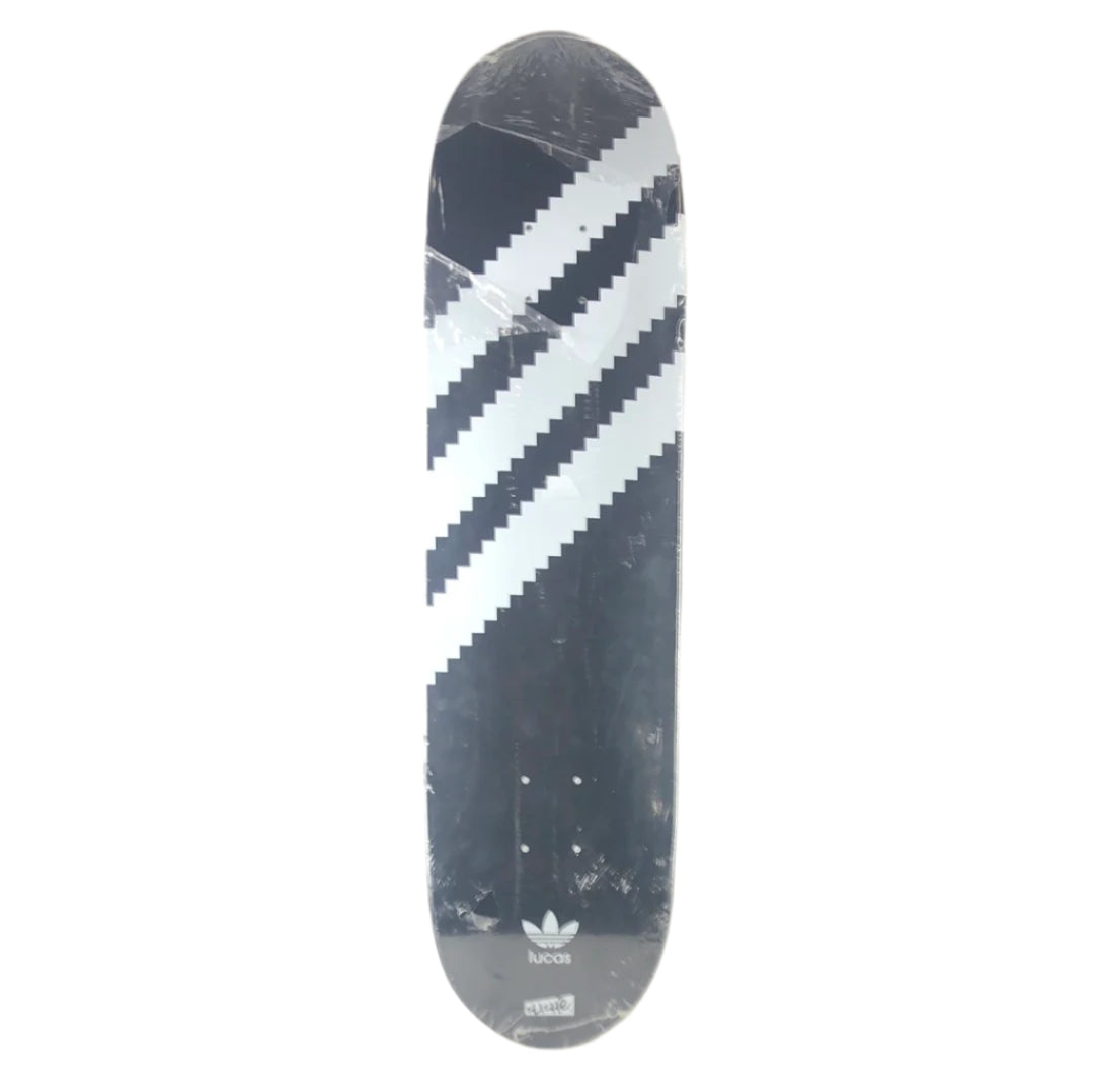 Cliche Lucas Puig Adidas 3 Stripe Board Black/White Size 8.0 Skateboard Deck