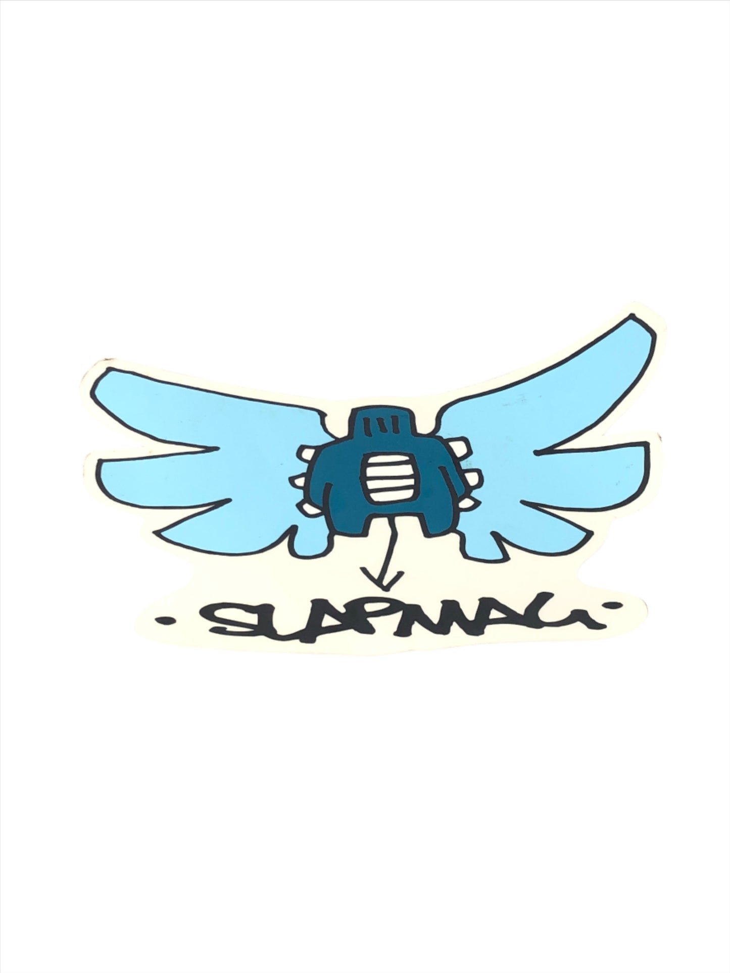 Slap Magazine Gonz Butterfly Slap Mag Clear Black Blue 10.5" x 6" (Large) Sticker
