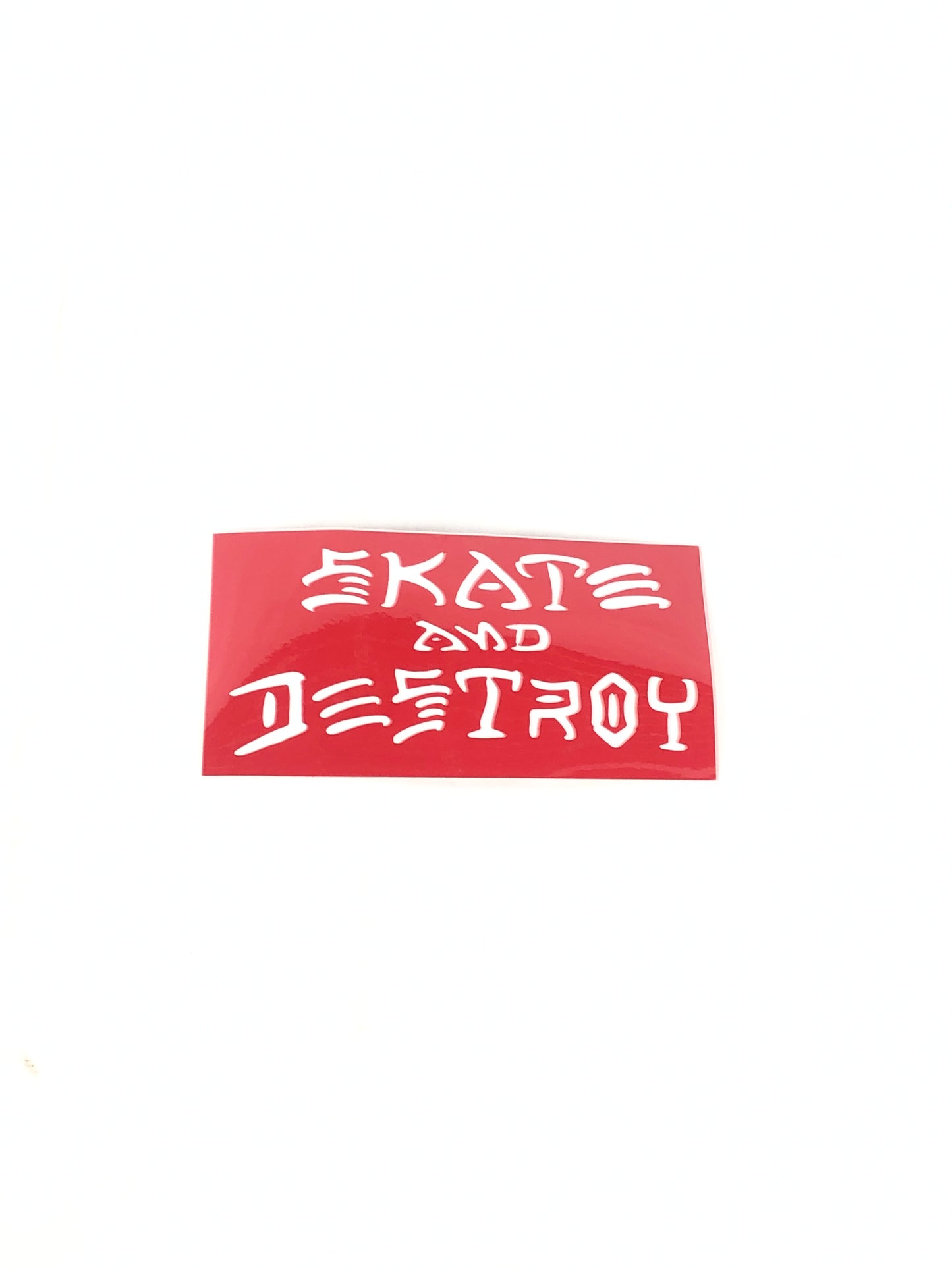 Thrasher Skate And Destroy Red White 3.3" x 4.4" Sticker