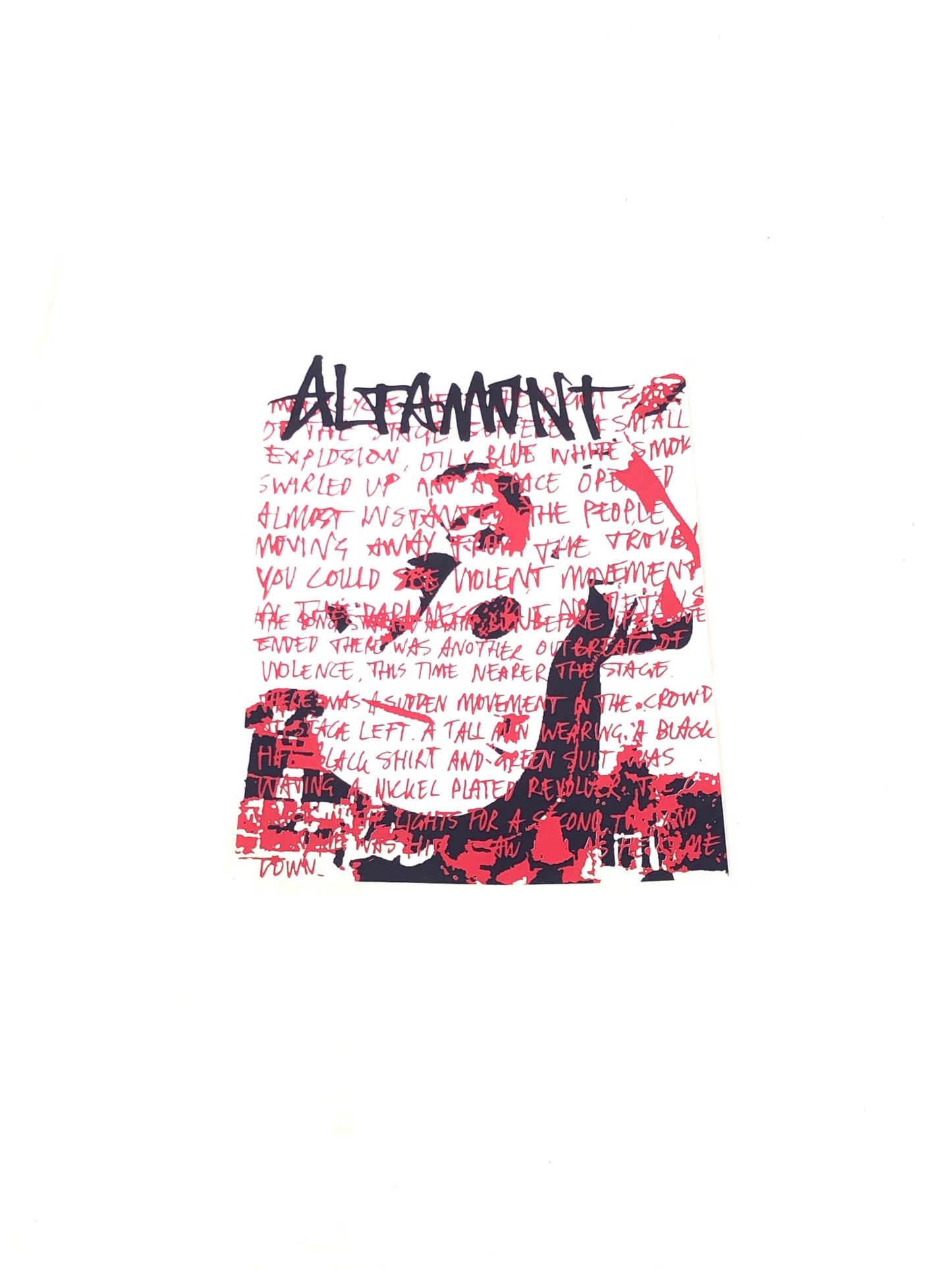 Altamont Bryan Herman Guitar White Red Black 5" x 6.5" Sticker
