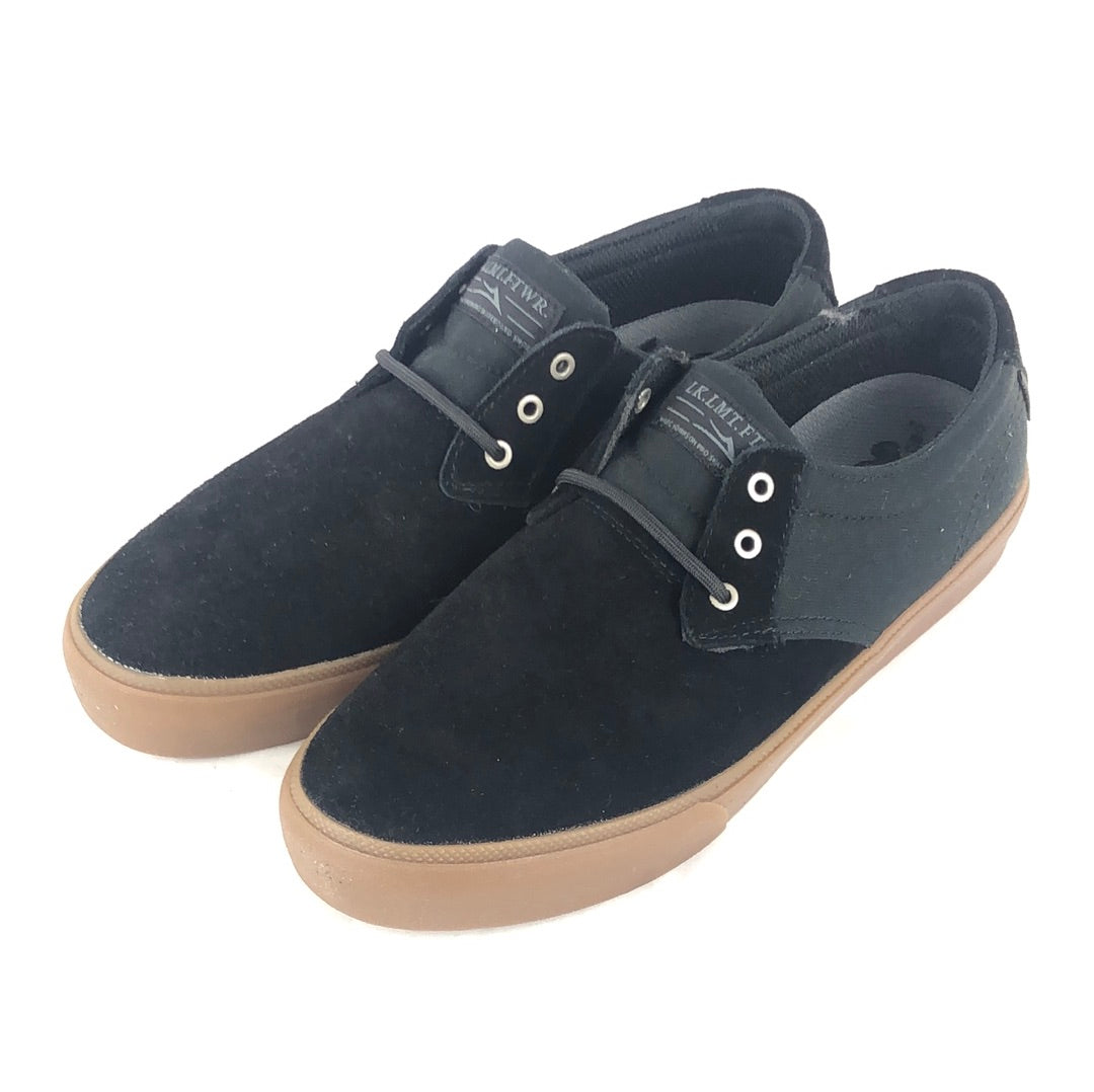 Lakai MJ Black Gum Suede U.S. Mens Size 8.5
