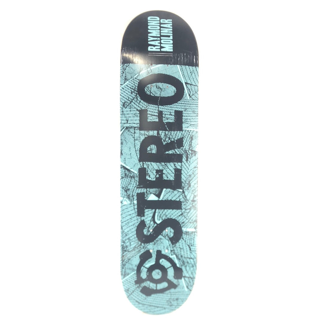 Stereo Raymond Molinar Stereo Logo Black/Blue Size 8.0 Skateboard Deck