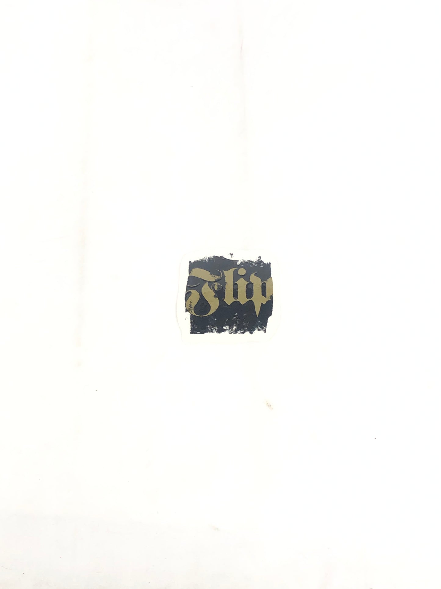 Flip Skateboards Flip Logo Clear Black Gold 2.5" x 2.5" Sticker