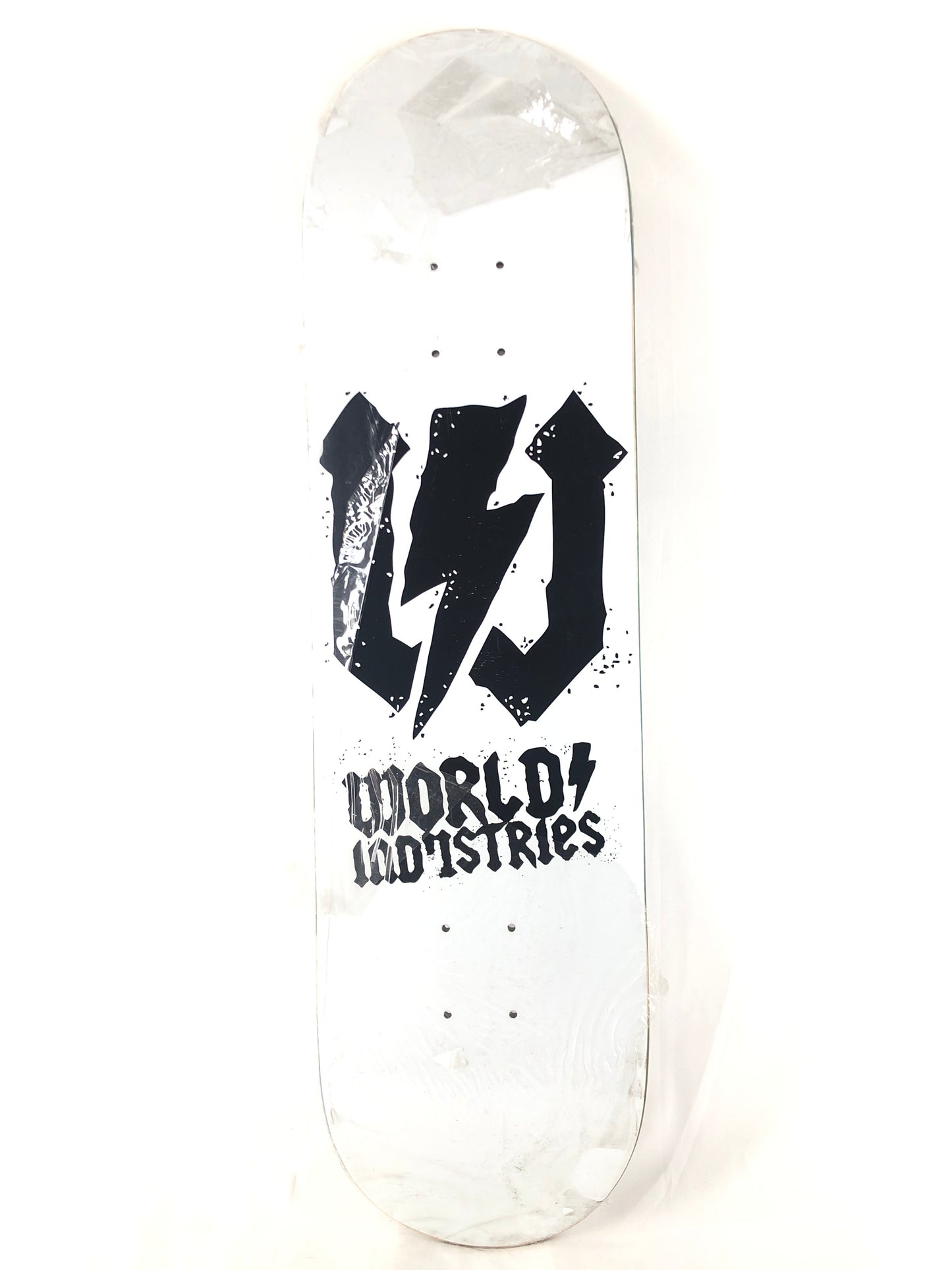 World Industries Lightning Bolt W White Black Size 8.25 Skateboard Deck