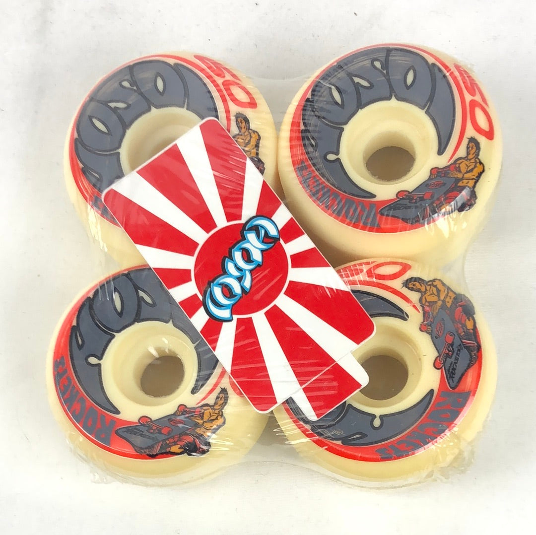 OJ Hosoi Rocket Air Red Grey Black 60mm 97 Durometer Skateboard Wheels