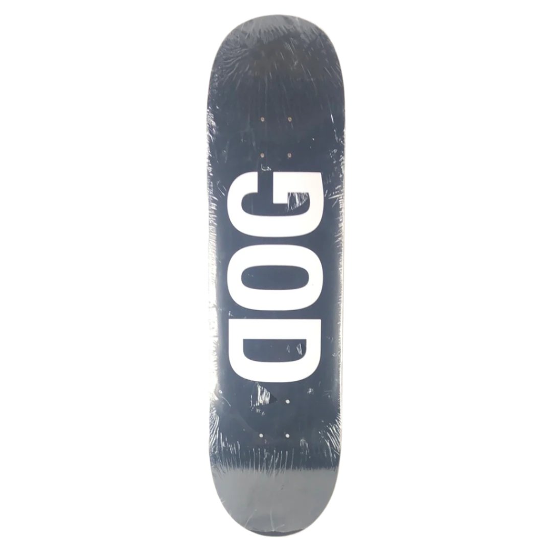 Dog Black/White Letters Size 8.38 Skateboard Deck