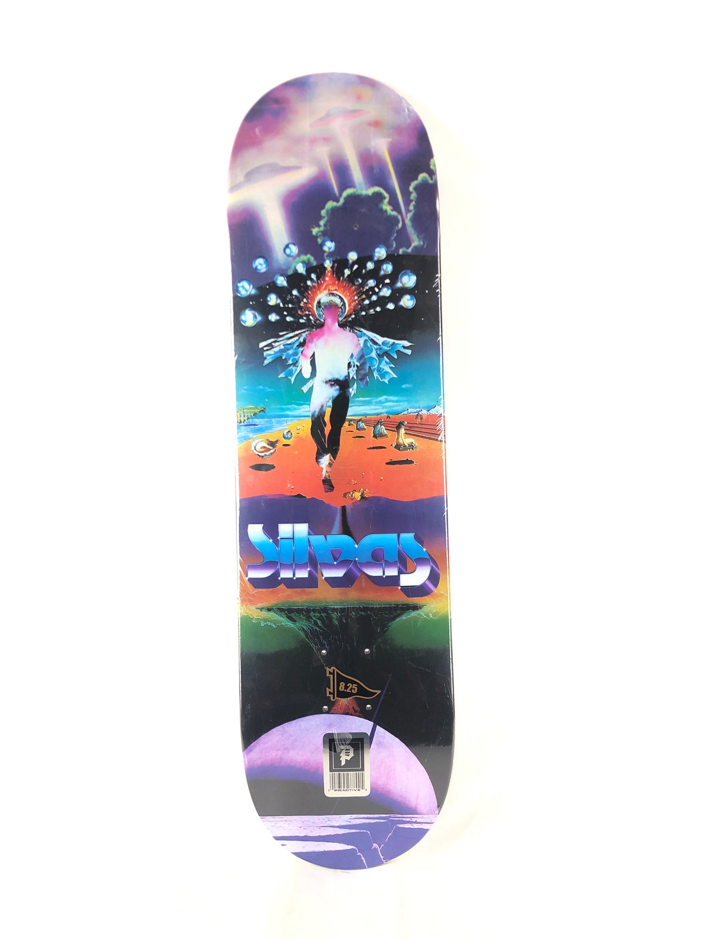 Primitive Miles Silvas Space And Time Purple Size 8.25 Skateboard Deck