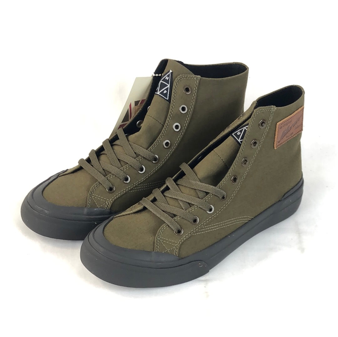 Huf Classic Hi x British Millerain WP Olive US Mens Size 6.5 Shoes