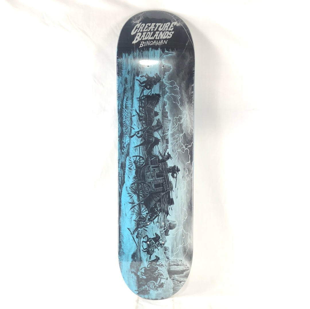 Creature/Badlands Taylor Bingaman Blue/Black/White Size 8.375 Skateboard Deck