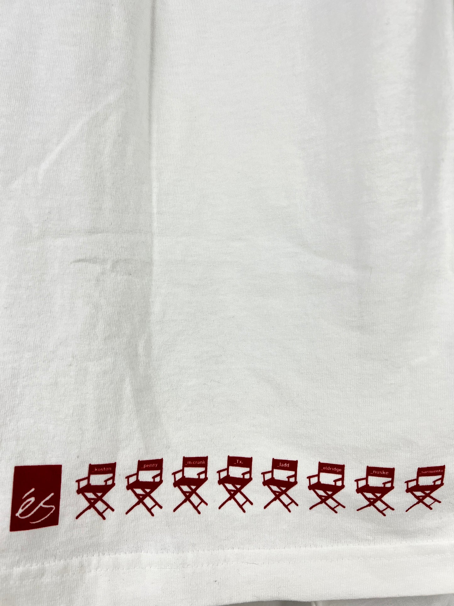 eS Yés! Video Chair Red White Mens Size Medium S/s Vintage Shirt