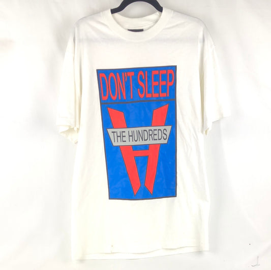 The Hundreds Venture Colab Chest and Back Logo White Red Blue Size L S/s Shirt
