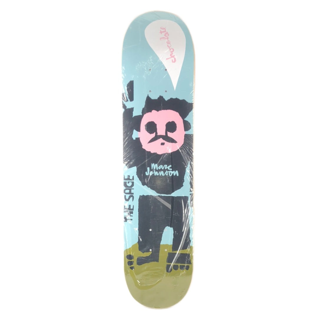 Chocolate Marc Johnson The Sage Blue/Green/Black/Pink Size 7.5 Skateboard Deck