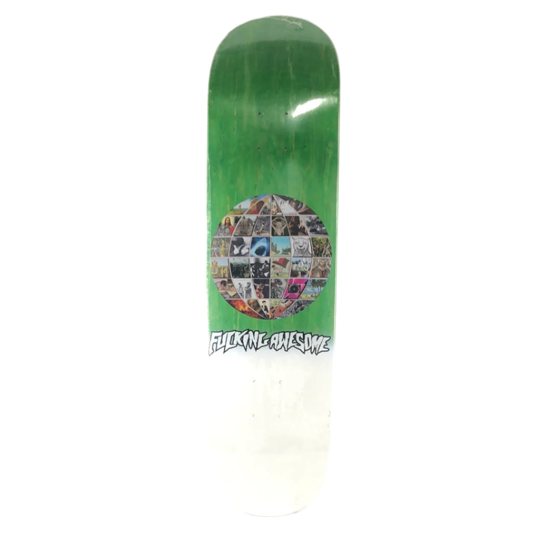 Fucking Awesome Univision Blank Green/White/Multi Color Size 8.25 Skateboard Deck