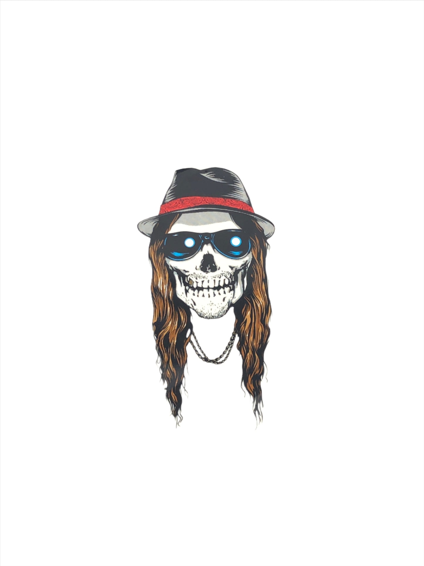 Deathwish Skateboards Erik Ellington Skull Clear Brown Black 8" x 4" Sticker