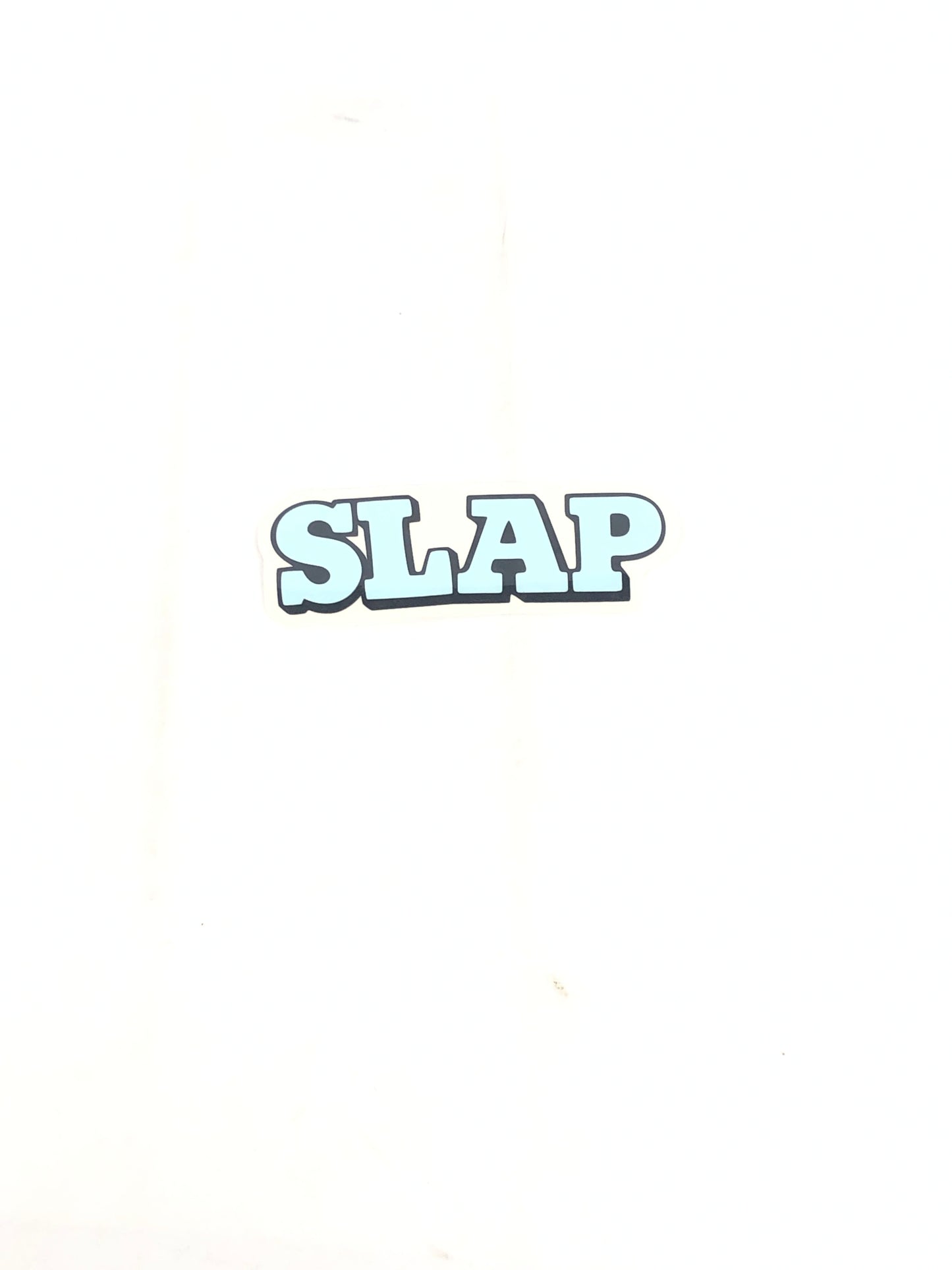 SLAP Magazine Logo Clear Black Blue 5" x 1.75" Vintage NOS Sticker