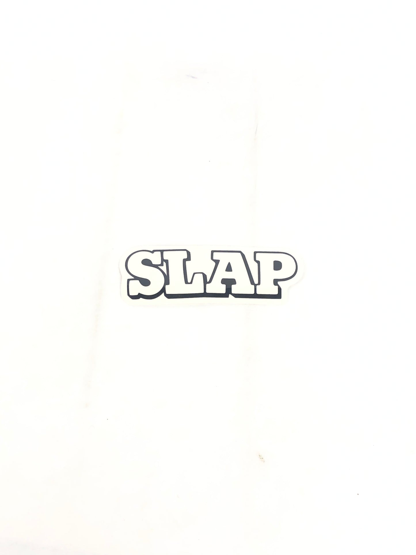 SLAP Magazine Logo Clear Black White 5" x 1.75" Vintage NOS Sticker