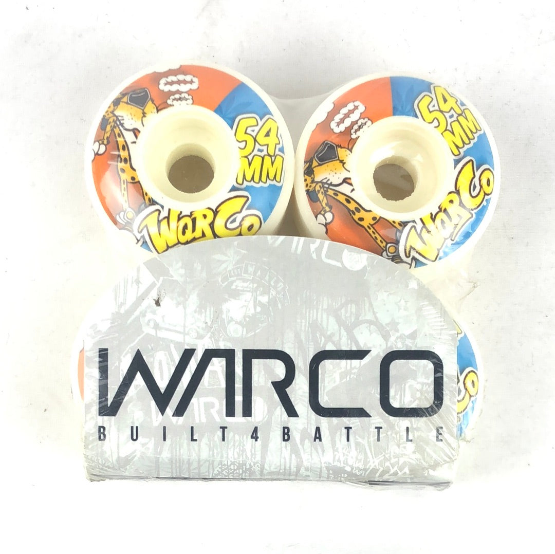 Warco Cheetoh Graphic Orange Blue Yellow 54mm Skateboard Wheels