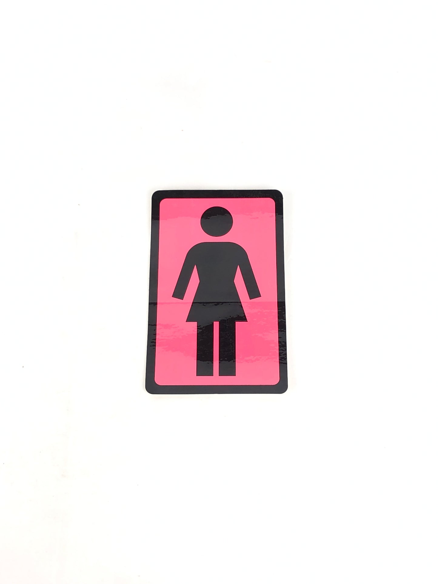 Girl Skateboards Logo Black Pink 4" x 6" Sticker