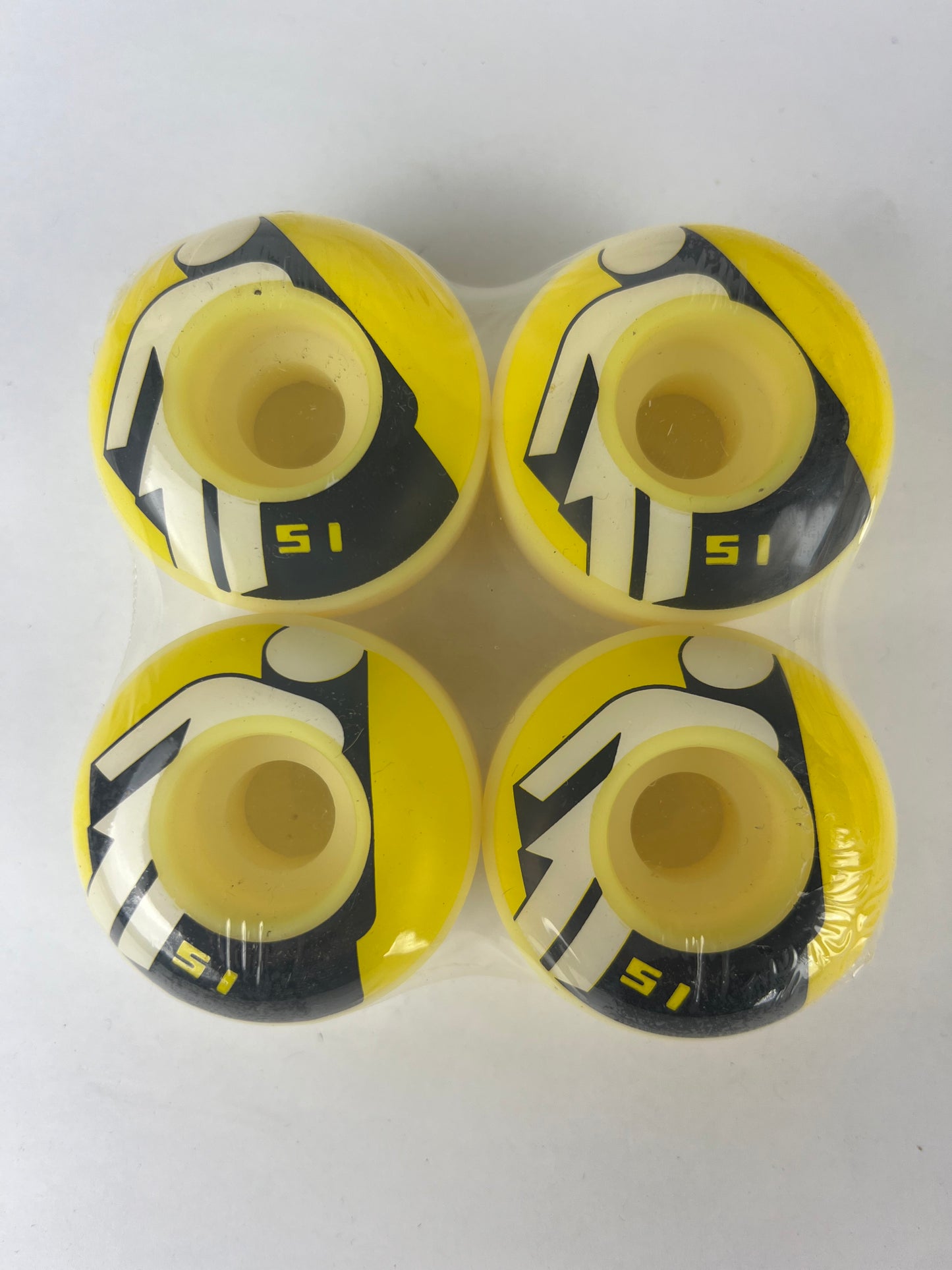 Girl Eric Koston Giant Shadow Yellow Black White Size 51MM Vintage NOS Wheels