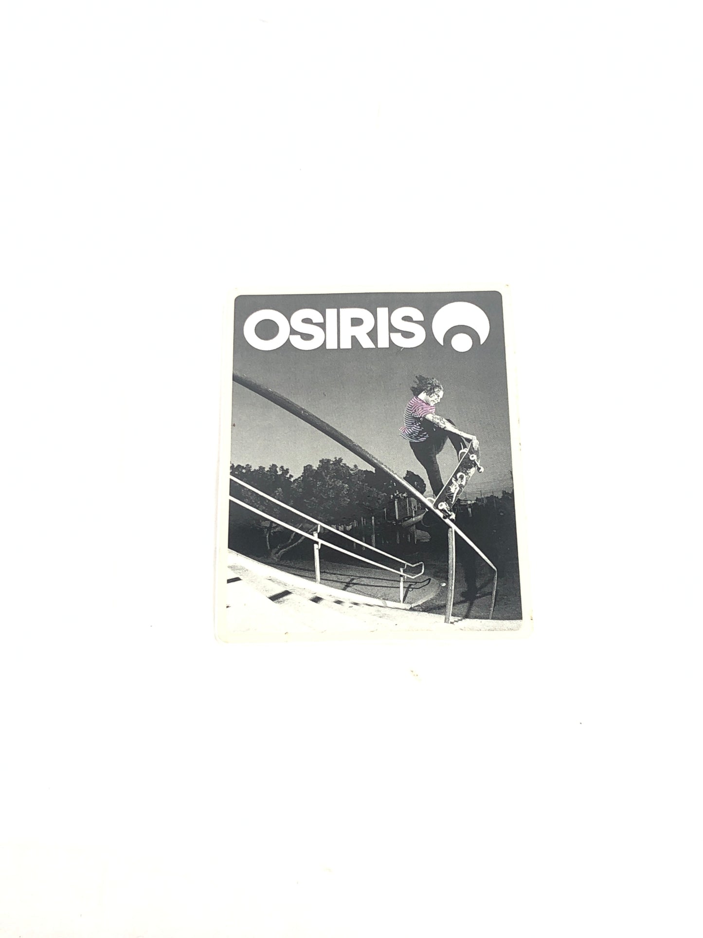 Osiris James Brockman Clear Black White 6" x 4.5" Sticker