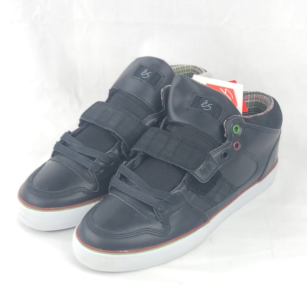 ES Theory 1.5 Mid Justin Eldridge Black Plaid Leather 2009 U.S. Mens Size 10.5