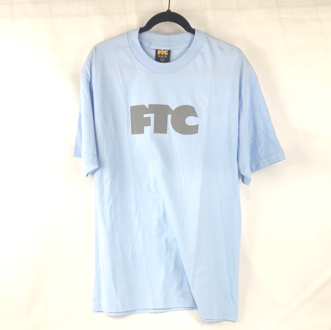 FTC Chest Logo Blue Grey Size L S/s Shirt