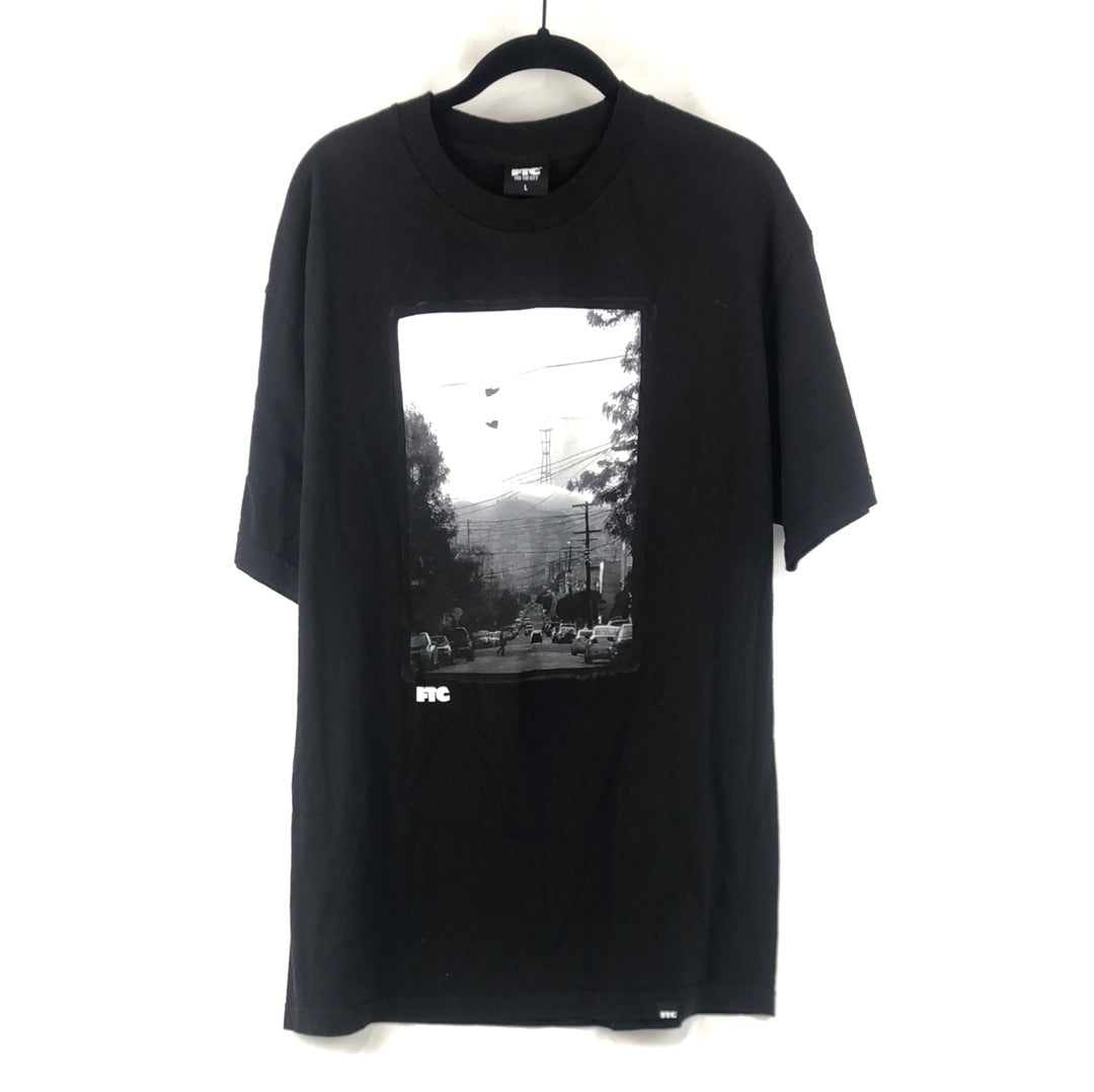 FTC City Picture Black White Size L S/s Shirt