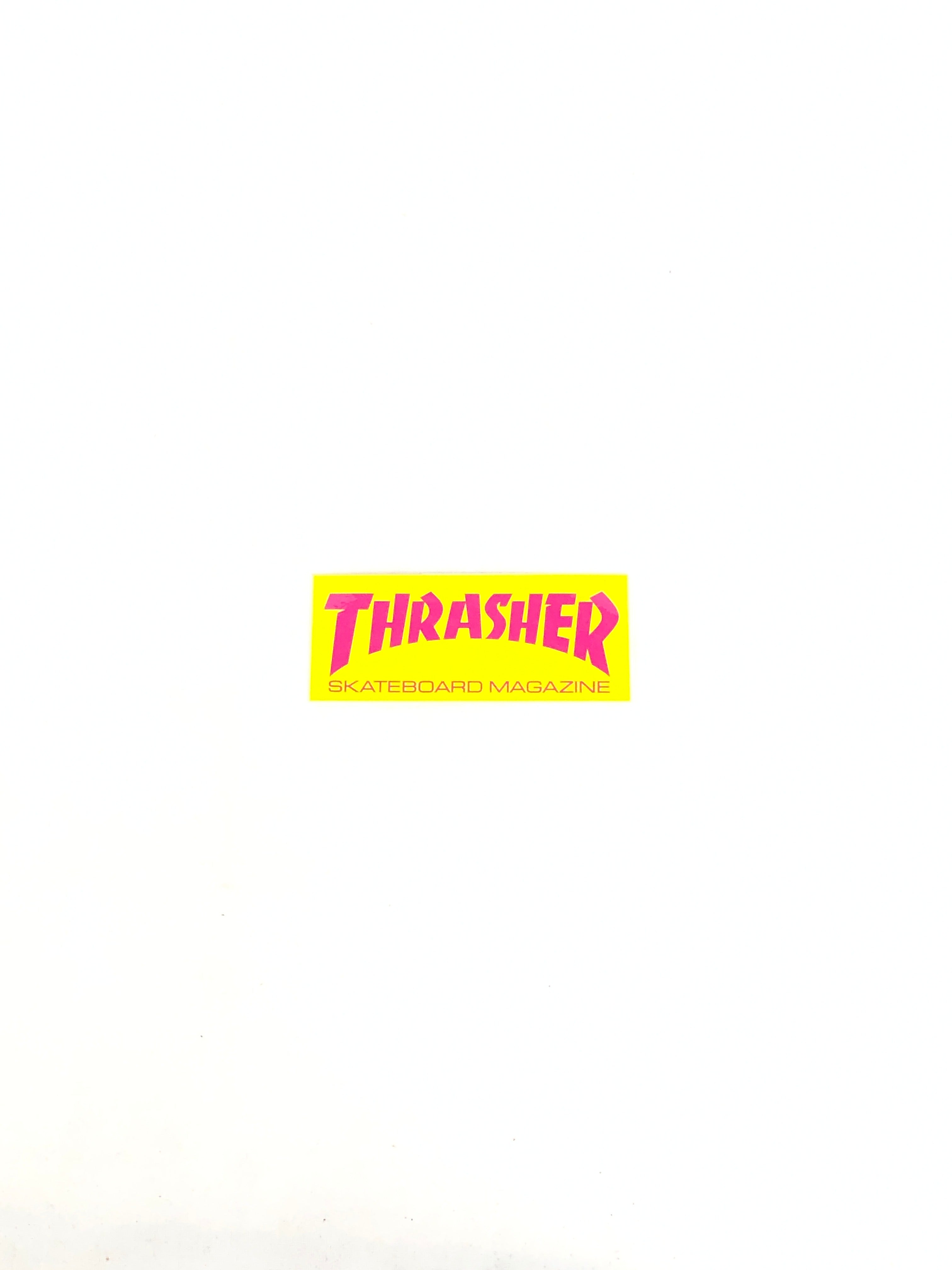 Thrasher Skateboard Magazine Logo Yellow Pink x Sticker