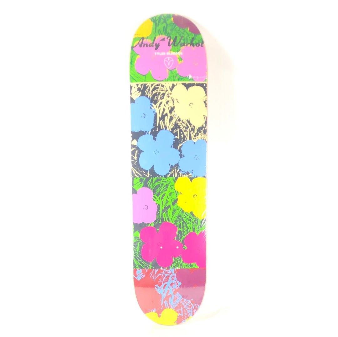Alien Workshop Tyler Bledsoe Andy Warhol Flowers Blue Green Pink 7.625" Skateboard Deck