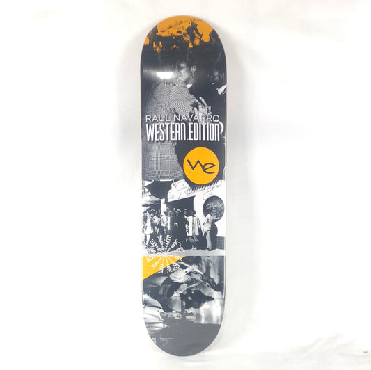 Western Edition Raul Navarro Black and White Pictures Black/White/Grey/Yellow Size 7.75 Skateboard Deck