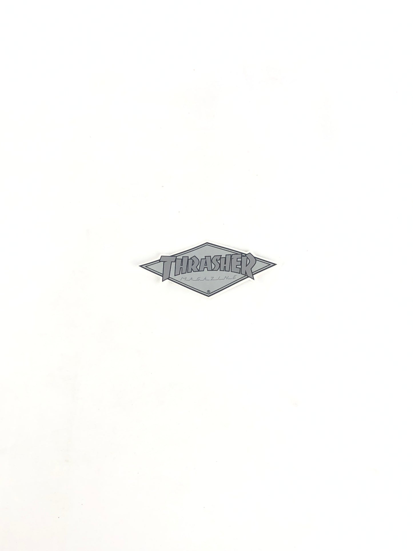 Thrasher Magazine Diamond Logo Clear Silver Foil 4" x 2" Sticker