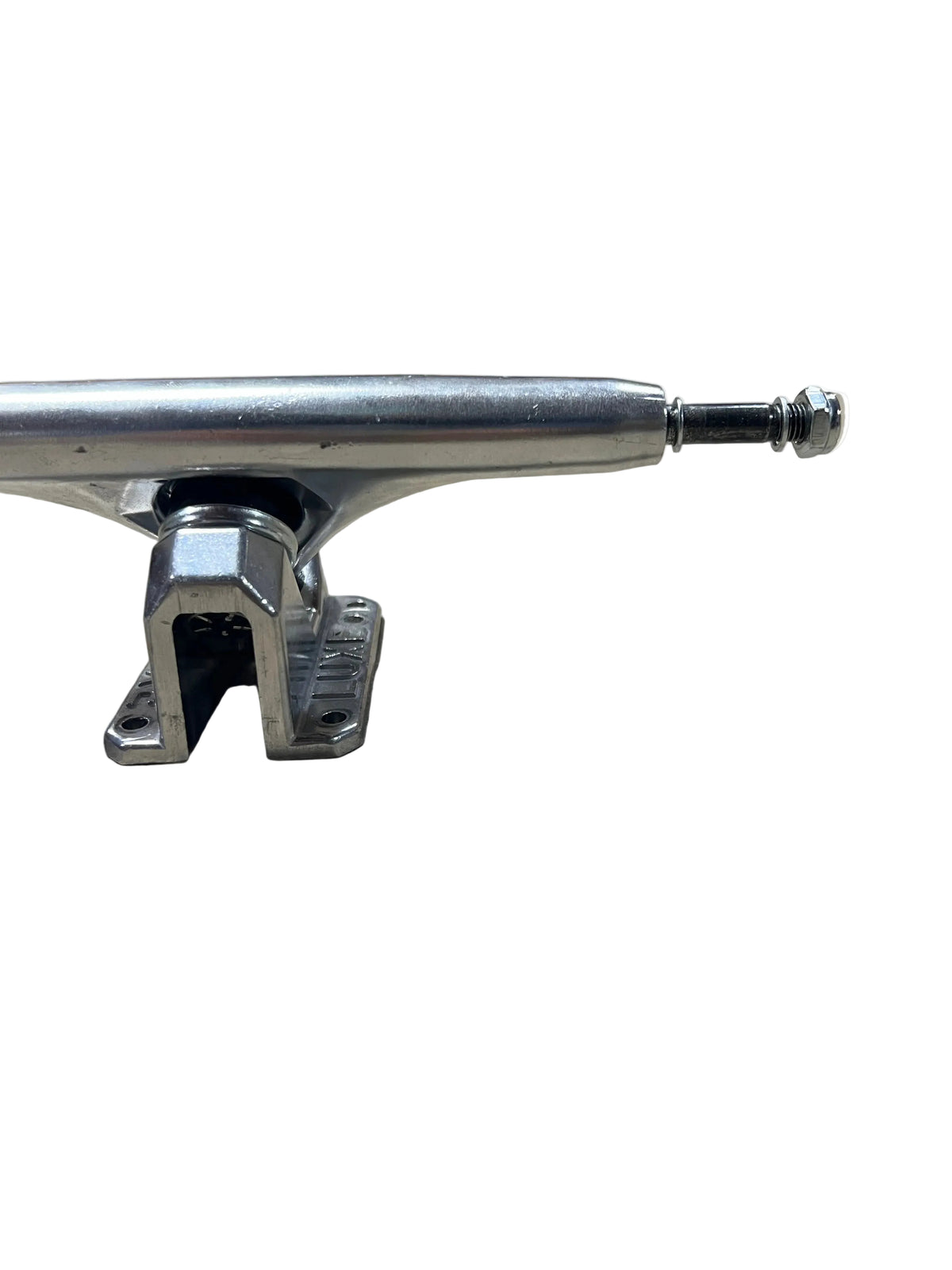 LUXE Polished Silver Reverse Kingpin Size 9.75" 180MM NOS Longboard Trucks