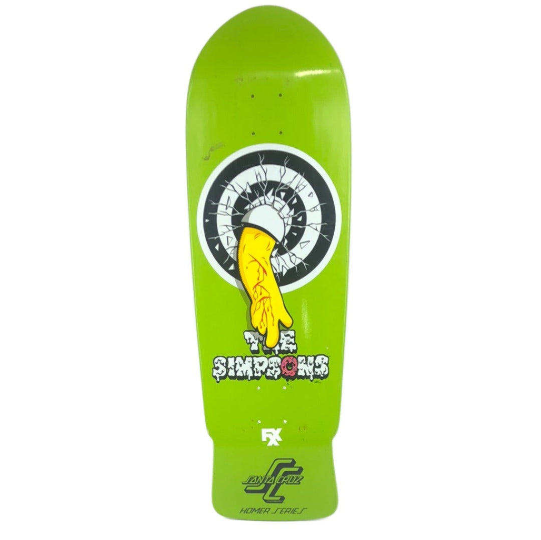Santa Cruz The Simpsons FXX employee exclusive Homer Series 10" Shaped Skateboard Deck