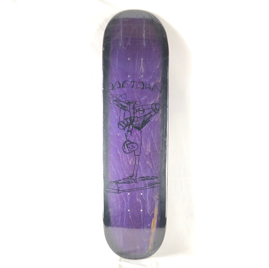 Dogtown Curb Hand Plant Purple/Black 8.5" Skateboard Deck