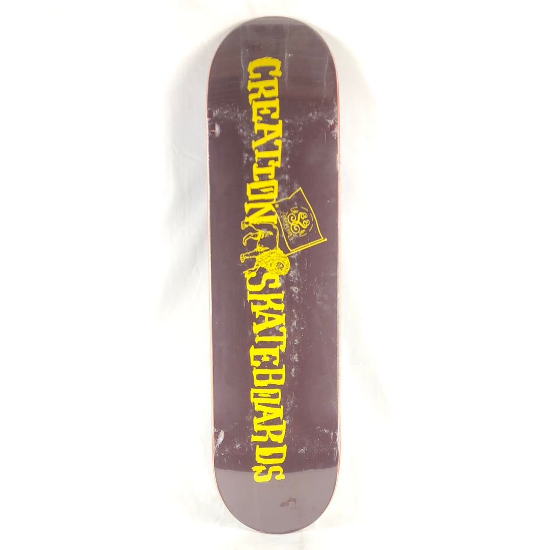 Creation Lion Brown/Yellow 7.75" Skateboard Deck early 2000's