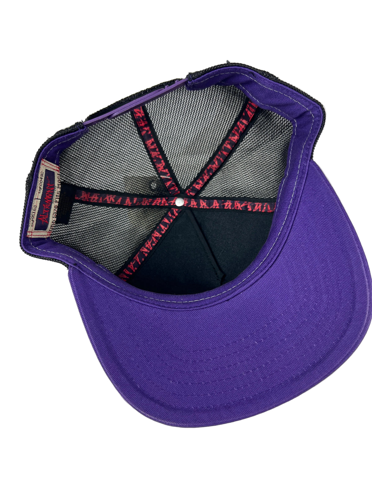 Altamont Shut It Graffiti Purple Grey Black One Size Fits All Vintage Snapback Mesh Trucker Hat