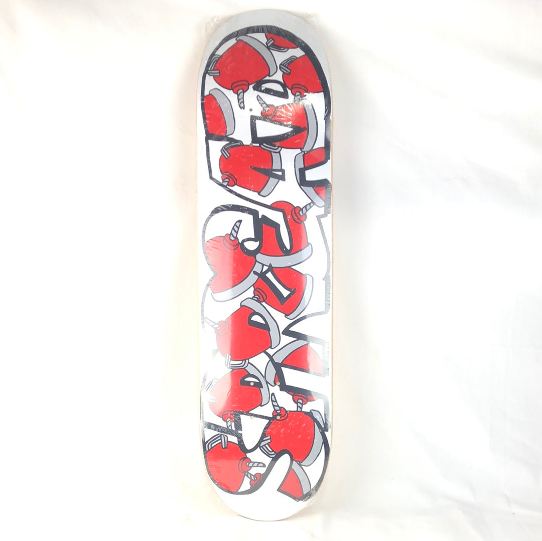 Spread Kettle Pots White/Black/Red Size 8.5 Skateboard Deck