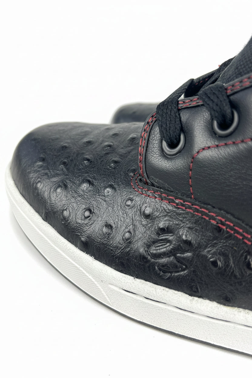 ES Jasper Black White Red Leather US Mens Size 11.5" Vintage Classic Shoes
