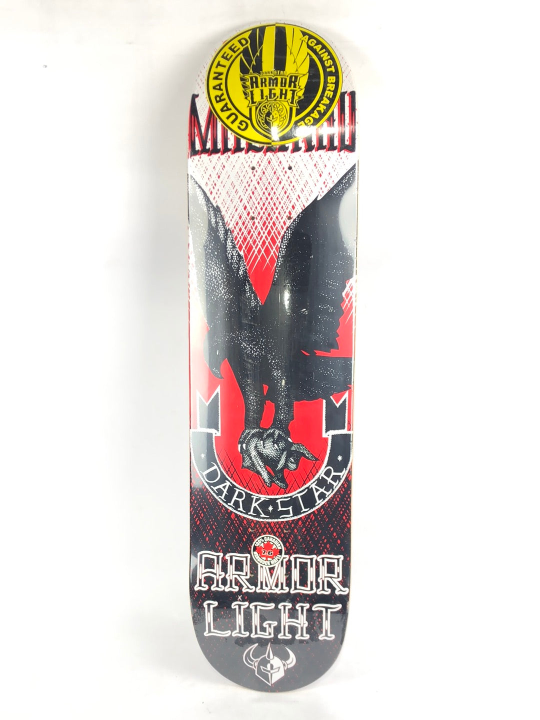 Darkstar Paul Machnau Armor Light Black/White/Red 7.6'' Skateboard Deck