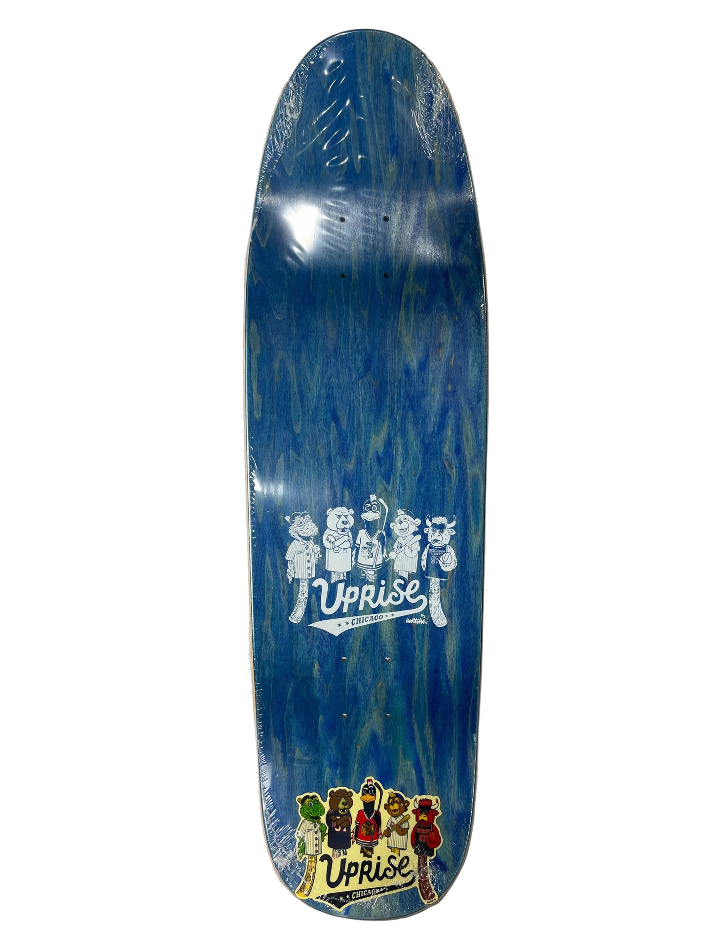 Uprise x Felipe Motta Mascot Series Chi-Town Pup Scots Team Size 9.0" Vintage NOS Shaped Deck
