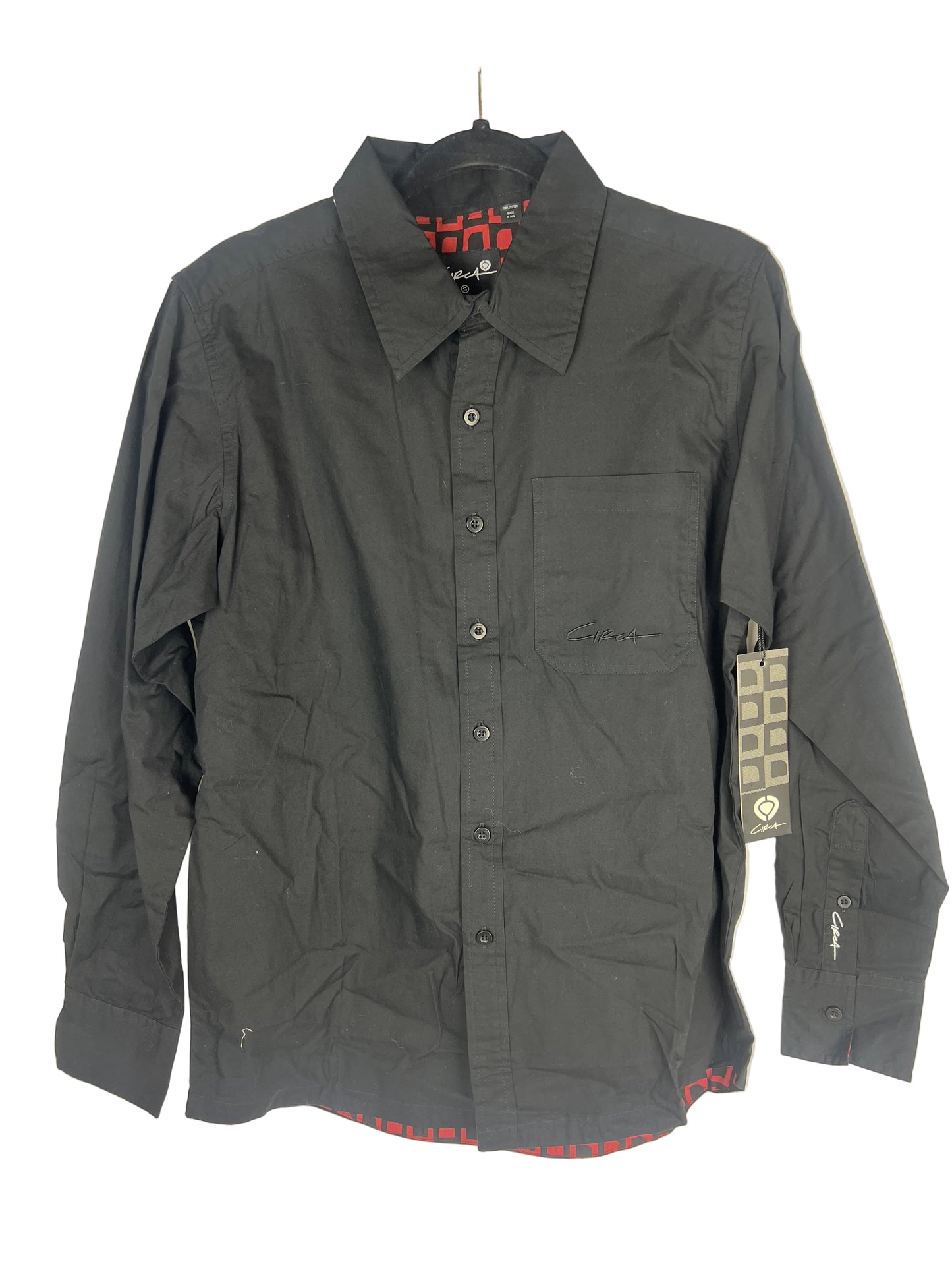 Circa MOD Black Size L L/s Vintage Button Up Pocket Shirt